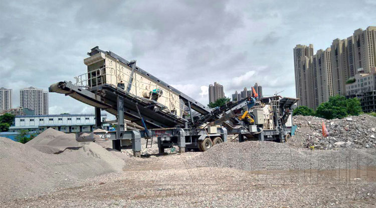 移動破碎站現(xiàn)場