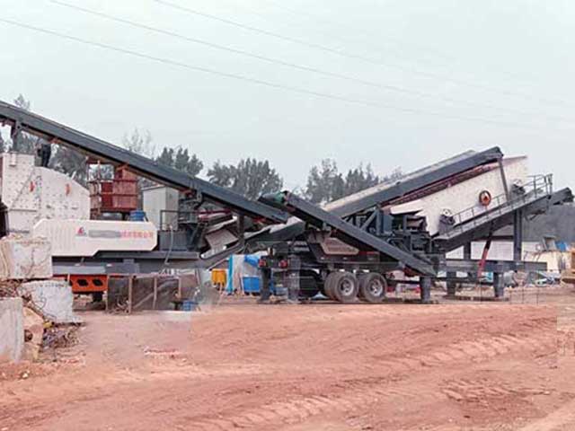 浙江溫州移動式建筑垃圾破碎生產(chǎn)線概況