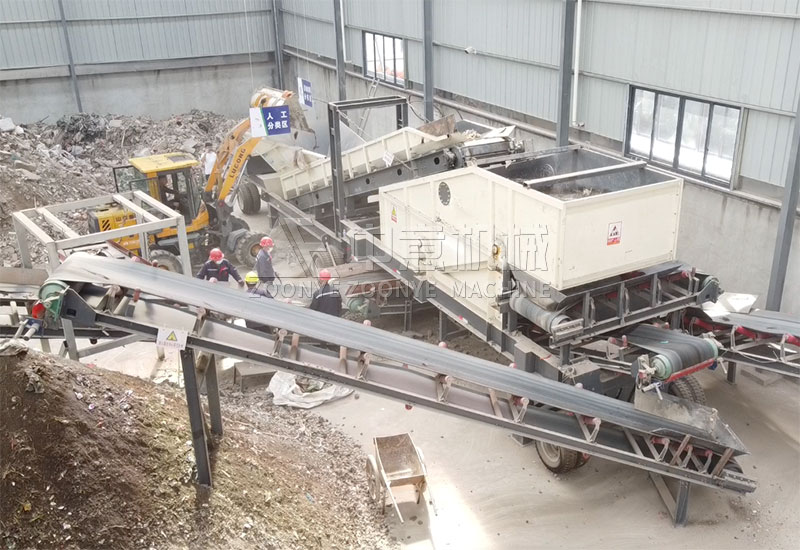浙江溫州平陽(yáng)建筑裝修垃圾處理生產(chǎn)線