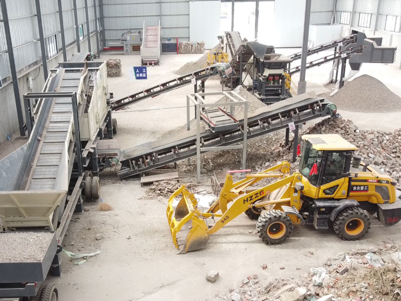 江平陽(yáng)建筑裝修垃圾處理生產(chǎn)線效果好不好？直接看現(xiàn)場(chǎng)！