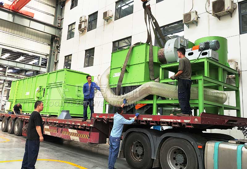 裝修垃圾分選設(shè)備發(fā)貨