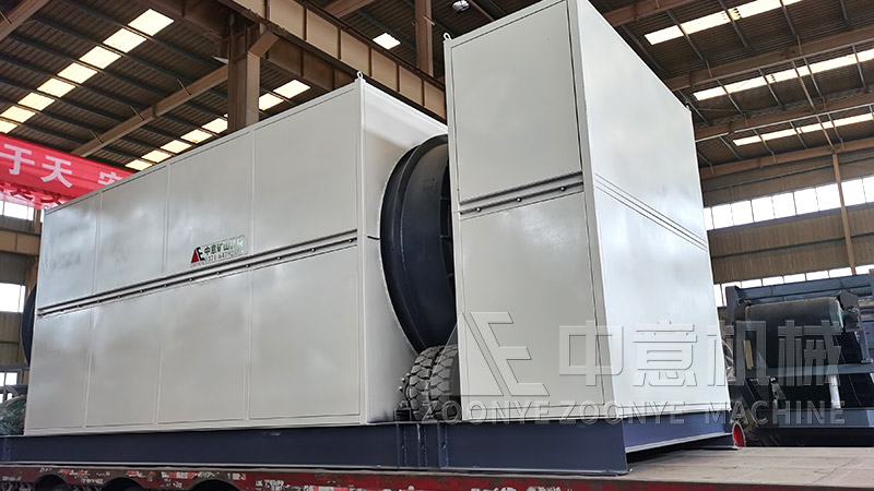 堆埋垃圾分揀系統(tǒng)滾筒篩實(shí)地工廠圖片