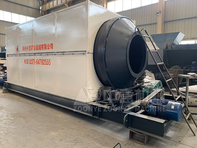 堆放多年的城市生活垃圾處置工藝滾筒篩實(shí)地工廠圖片